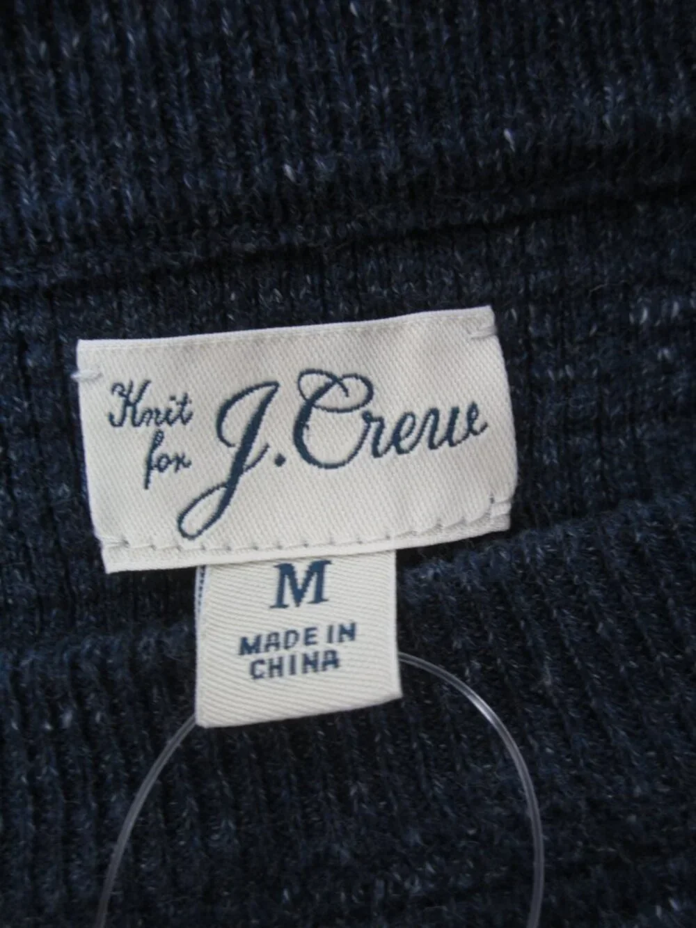 J. Crew NEW Rugged Cotton Waffle Sweater Mens Size M Heathered Casual Crew Neck